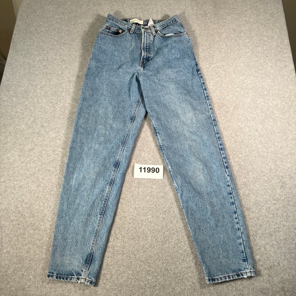 GAP Denim - Vintage GAP Reverse Mom Jeans Womens 6 Blue Denim Light Wash Cotton Straight Leg